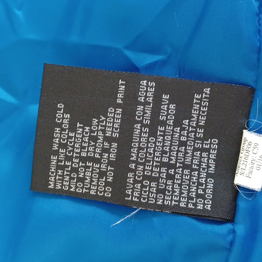 F.O.G. by London Fog Hooded Winter Coat Youth 14-16 Blue,Red, White EUC - Picture 12 of 13